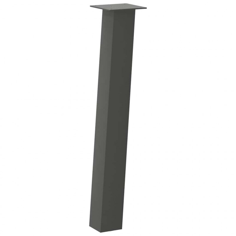 Nogi do stołu konsolowego 4 szt. Antracyt 72 cm Stal