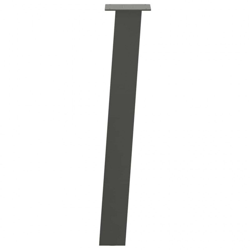 Nogi do stołu konsolowego 4 szt. Antracyt 72 cm Stal