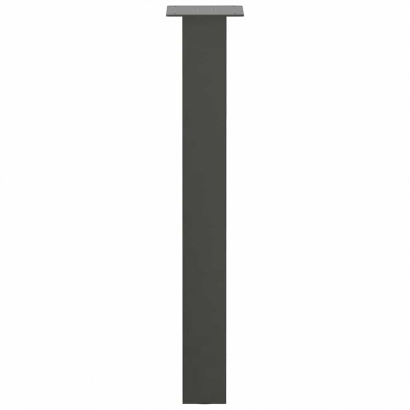 Nogi do stołu konsolowego 4 szt. Antracyt 72 cm Stal