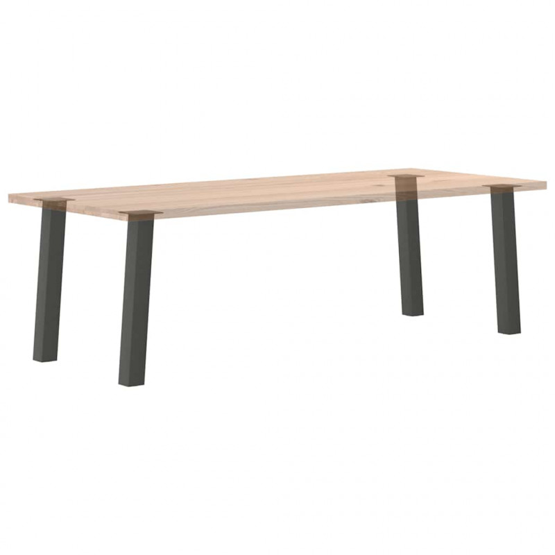 Nogi do stołu konsolowego 4 szt. Antracyt 72 cm Stal