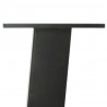 Nogi do stołu konsolowego 4 szt. Antracyt 72 cm Stal