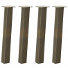 Nogi do stołu konsolowego 4 szt. Naturalna stal 72 cm Stal