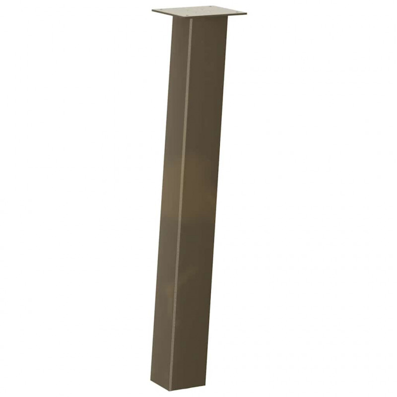 Nogi do stołu konsolowego 4 szt. Naturalna stal 72 cm Stal