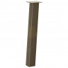 Nogi do stołu konsolowego 4 szt. Naturalna stal 72 cm Stal