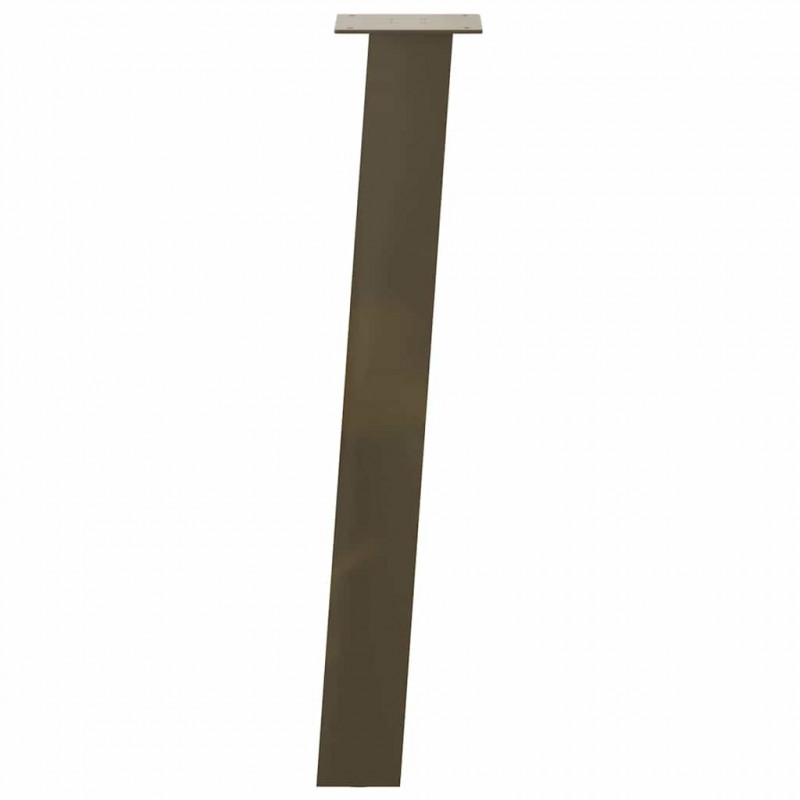 Nogi do stołu konsolowego 4 szt. Naturalna stal 72 cm Stal