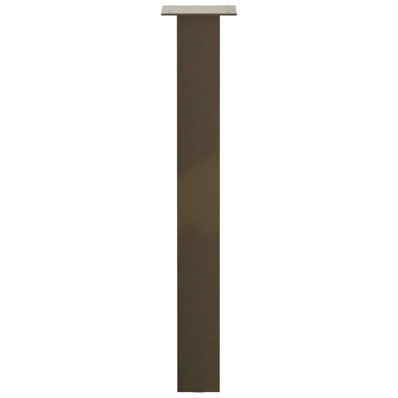 Nogi do stołu konsolowego 4 szt. Naturalna stal 72 cm Stal