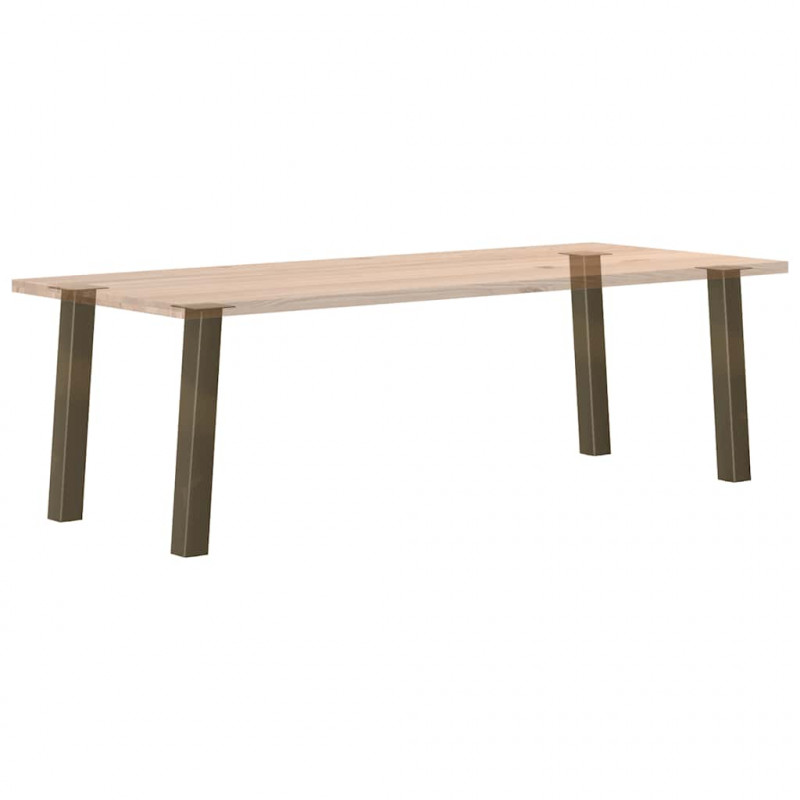 Nogi do stołu konsolowego 4 szt. Naturalna stal 72 cm Stal