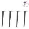 Nogi do stolika kawowego w kształcie stożka 4 szt. Antracyt 30-31 cm Stal