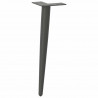 Nogi do stolika kawowego w kształcie stożka 4 szt. Antracyt 30-31 cm Stal