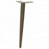 Nogi do stolika kawowego w kształcie stożka 4 szt. Naturalna stal 30-31 cm Stal