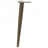 Nogi do stolika kawowego w kształcie stożka 4 szt. Naturalna stal 30-31 cm Stal
