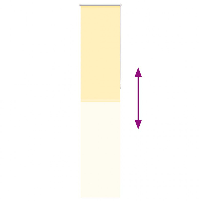 Roleta zaciemniająca Żółta 50x210 cm Szerokość tkaniny 45,7 cm