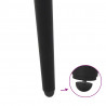 Nogi do stolika kawowego w kształcie stożka 4 szt. Czarne 42-43 cm Stalowe