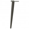 Nogi do stolika kawowego w kształcie stożka 4 szt. Antracyt 42-43 cm Stal
