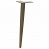 Nogi do stolika kawowego w kształcie stożka 4 szt. Naturalna stal 42-43 cm Stal