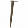 Nogi do stolika kawowego w kształcie stożka 4 szt. Naturalna stal 42-43 cm Stal