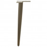 Nogi do stolika kawowego w kształcie stożka 4 szt. Naturalna stal 42-43 cm Stal