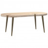 Nogi do stolika kawowego w kształcie stożka 4 szt. Naturalna stal 42-43 cm Stal
