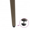 Nogi do stolika kawowego w kształcie stożka 4 szt. Naturalna stal 42-43 cm Stal