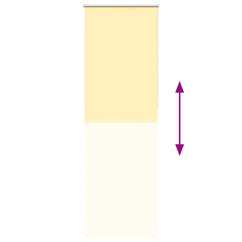 Roleta zaciemniająca Żółta 65x210 cm Szerokość tkaniny 60,7 cm
