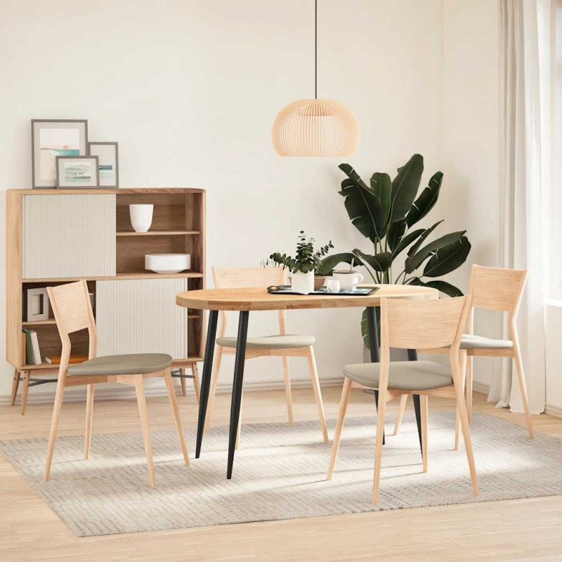 Nogi do stołu konsolowego w kształcie stożka 4 szt. Czarne 72-73 cm Stalowe