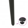 Nogi do stołu konsolowego w kształcie stożka 4 szt. Antracyt 72-73 cm Stal