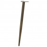 Nogi do stołu konsolowego w kształcie stożka 4 szt. Naturalna stal 72-73 cm Stal