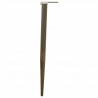Nogi do stołu konsolowego w kształcie stożka 4 szt. Naturalna stal 72-73 cm Stal