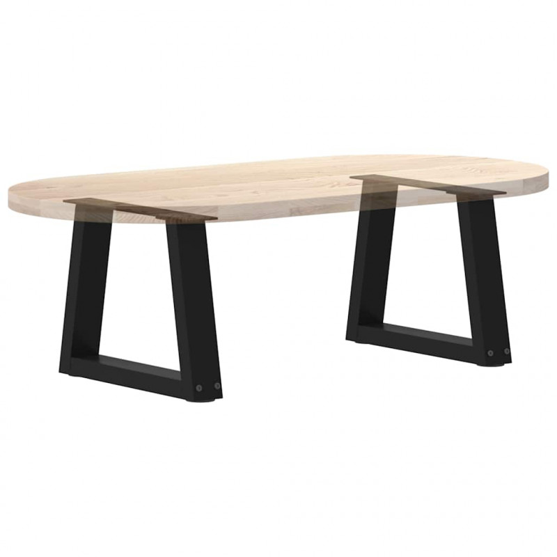 Nogi do stolika kawowego w kształcie litery V 2 szt. Czarne 30x(30-31,3) cm Stal
