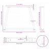 Nogi do stolika kawowego w kształcie litery V 2 szt. Czarne 30x(30-31,3) cm Stal