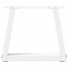 Nogi do stolika kawowego w kształcie litery V 2 szt. Białe 30x(30-31,3) cm Stal