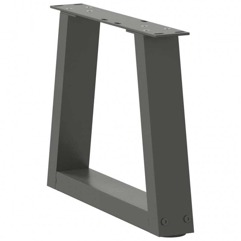 Nogi do stolika kawowego w kształcie litery V 2 szt. Antracyt 30x(30-31,3) cm Stal
