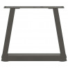 Nogi do stolika kawowego w kształcie litery V 2 szt. Antracyt 30x(30-31,3) cm Stal
