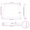 Nogi do stolika kawowego w kształcie litery V 2 szt. Antracyt 30x(30-31,3) cm Stal