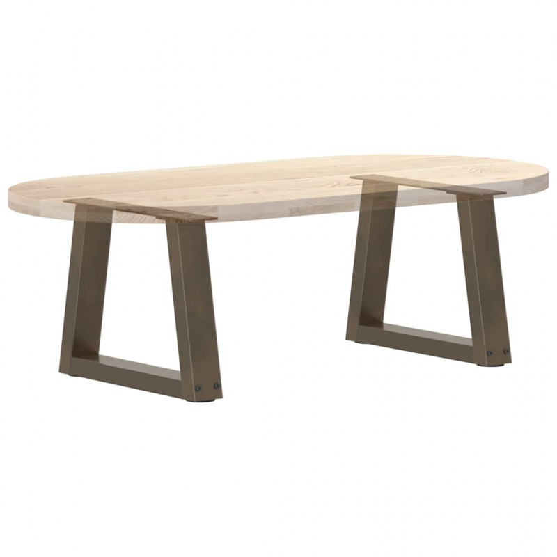 Nogi do stolika kawowego w kształcie litery V 2 szt. Naturalna stal 30x(30-31,3) cm Stal
