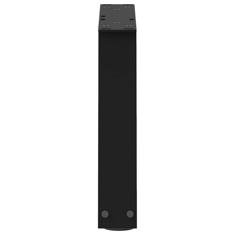 Nogi do stolika kawowego w kształcie litery V 2 szt. Czarne 40x(30-31,3) cm Stal