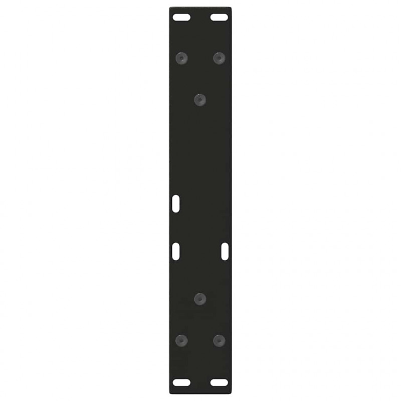 Nogi do stolika kawowego w kształcie litery V 2 szt. Czarne 40x(30-31,3) cm Stal