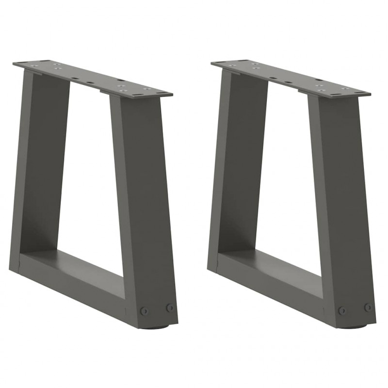 Nogi do stolika kawowego w kształcie litery V 2 szt. Antracyt 40x(30-31,3) cm Stal