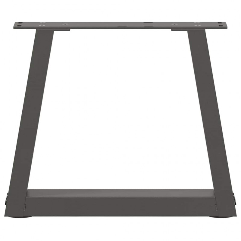 Nogi do stolika kawowego w kształcie litery V 2 szt. Antracyt 40x(30-31,3) cm Stal