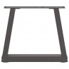 Nogi do stolika kawowego w kształcie litery V 2 szt. Antracyt 40x(30-31,3) cm Stal