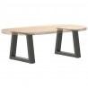 Nogi do stolika kawowego w kształcie litery V 2 szt. Antracyt 40x(30-31,3) cm Stal