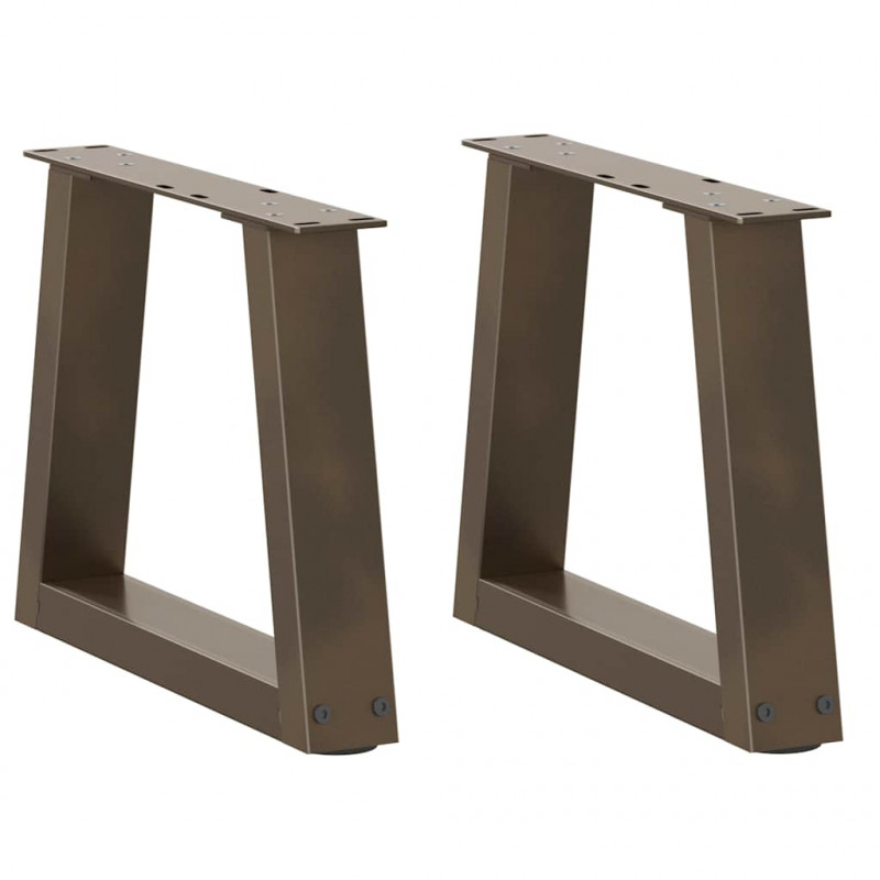 Nogi do stolika kawowego w kształcie litery V 2 szt. Naturalna stal 40x(30-31,3) cm Stal