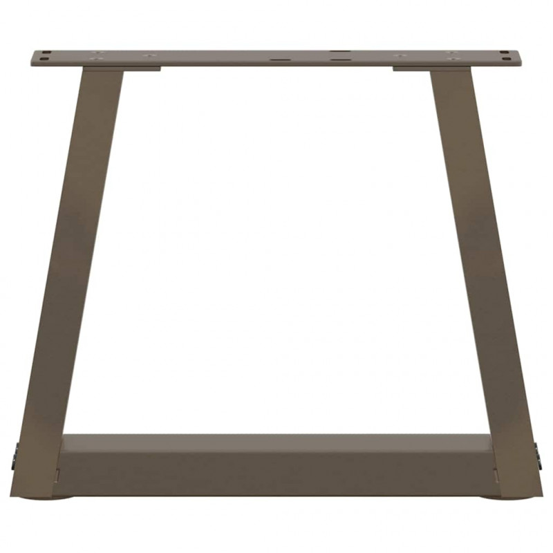 Nogi do stolika kawowego w kształcie litery V 2 szt. Naturalna stal 40x(30-31,3) cm Stal