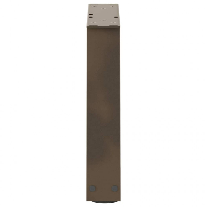 Nogi do stolika kawowego w kształcie litery V 2 szt. Naturalna stal 40x(30-31,3) cm Stal