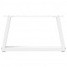 Nogi do stolika kawowego w kształcie litery V 2 szt. Białe 50x(30-31,3) cm Stal