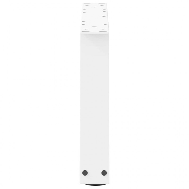 Nogi do stolika kawowego w kształcie litery V 2 szt. Białe 50x(30-31,3) cm Stal