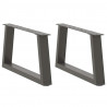 Nogi do stolika kawowego w kształcie litery V 2 szt. Antracyt 50x(30-31,3) cm Stal