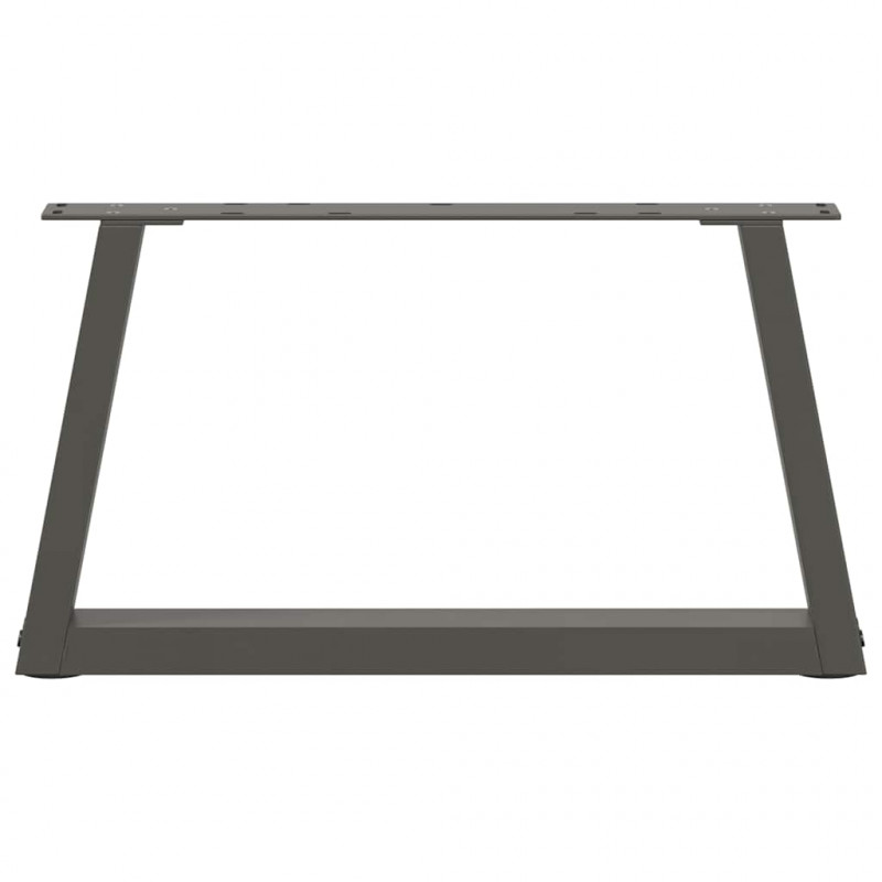 Nogi do stolika kawowego w kształcie litery V 2 szt. Antracyt 50x(30-31,3) cm Stal