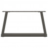 Nogi do stolika kawowego w kształcie litery V 2 szt. Antracyt 50x(30-31,3) cm Stal