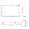 Nogi do stolika kawowego w kształcie litery V 2 szt. Antracyt 50x(30-31,3) cm Stal